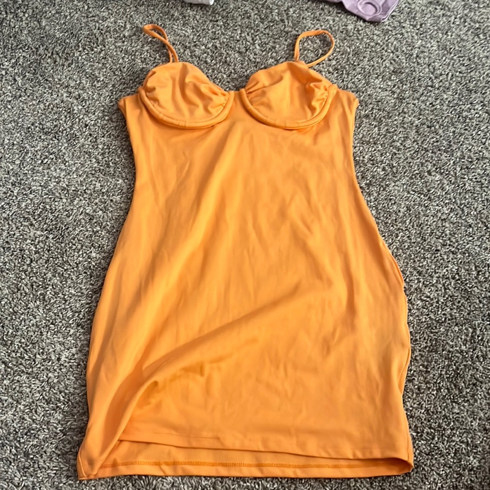 Orange H&M dress